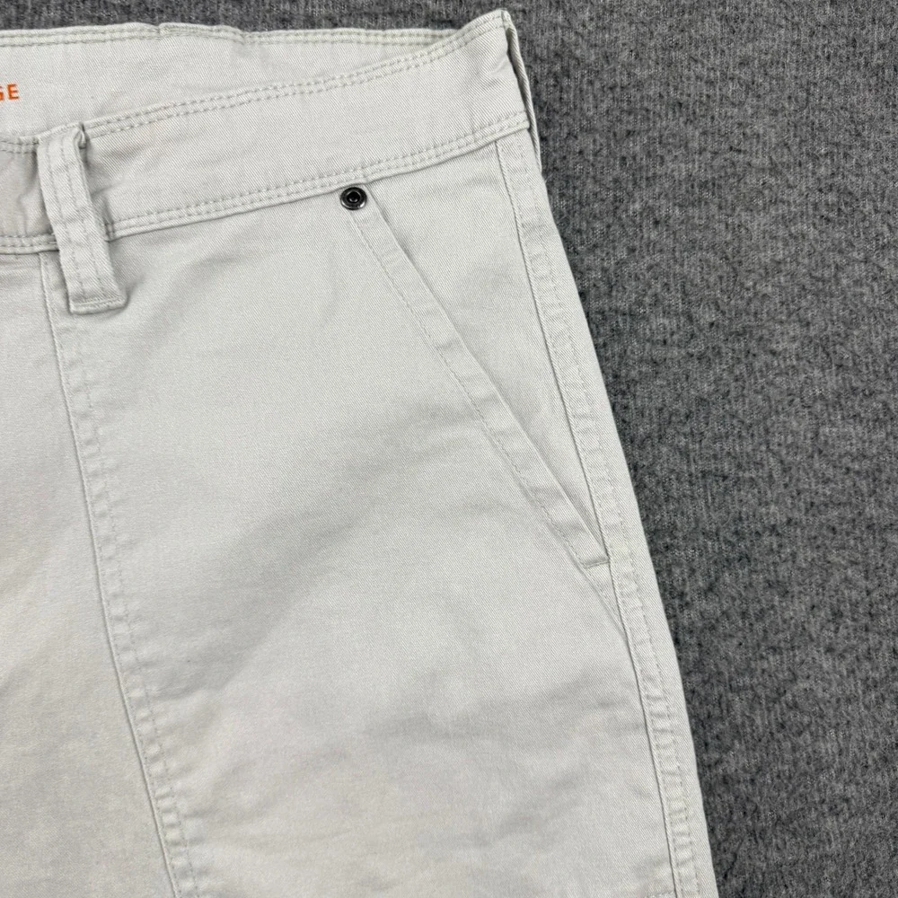 Weatherproof Vintage Men's Utility Cargo Shorts 38 Beige Cotton Spandex Stretch‎